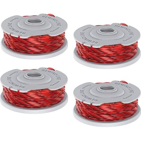 LYERCW - Bobine de 4 pièces pour coupe-bordures Flymo, fil double en nylon de 1,5 mm, alimentation automatique, pièce de rechange pour coupe-bordures. (1/5)