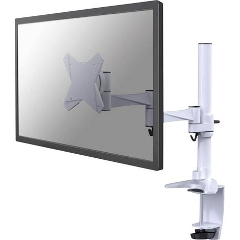 Support de table pour écran Neomounts FPMA-D1330WHITE 25,4 cm (10") - 76,2 cm (30") réglable en hauteur, inclinable, mobile, rotatif blanc Q010651 (1/4)