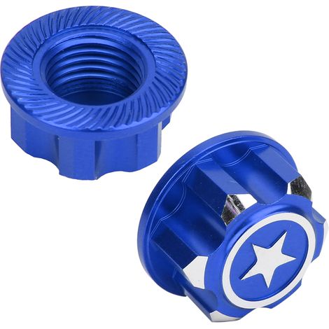 4-teiliges Set aus 17-mm-Sechskant-Radbefestigungsmuttern aus Aluminiumlegierung, passend für Traxxas RC-Cars X, Maxx, Summit (Mazarine) (1/5)