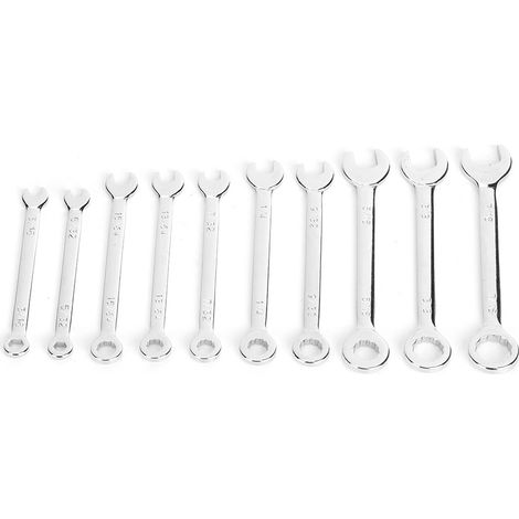 Jeu de 10 clés mixtes dodécagonales pentalobes 4-11mm (5/32-7/16in) pour bricolage (1/5)