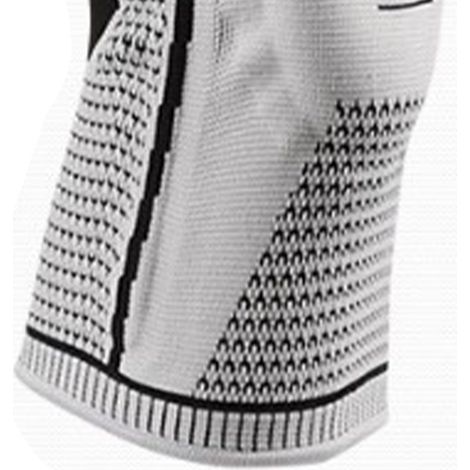 Genouillère de compression sportive, genouillère élastique, genouillère de basketball/volley-ball, équipement de sport extérieur, gris clair XL (1/5)