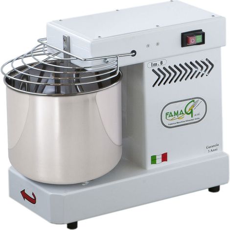 Impastatrice a Spirale Testa Fissa 8Kg 350W Famag IM8/230