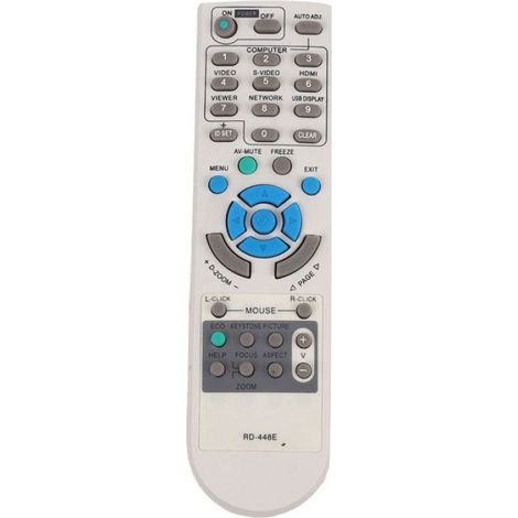 Rd 448E Projecteur TÉLÉCommande pour Projecteur Nec V260X V300X V260 Rd 448E Rd 443E Lt180 Lt280 Lt380 M230 Rd 450C M260Xc (1/4)