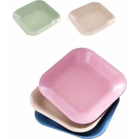 Petit panneau carré de 18cm [unique] - blanc cassé - Vert clair - Rose - bleu foncé