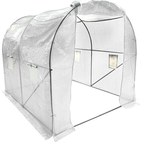 Growhouse Wolf Walk-In Garden Polytunnel 2.5m x 2m White