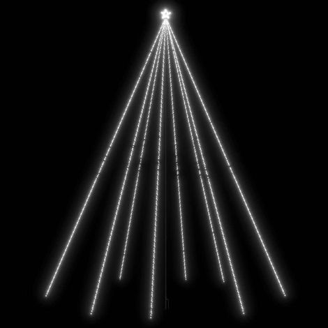 Luci Albero di Natale  Albero natalizio  Albero festivo Interni Esterni 1300LED Bianco Freddo 8 m (1/5)