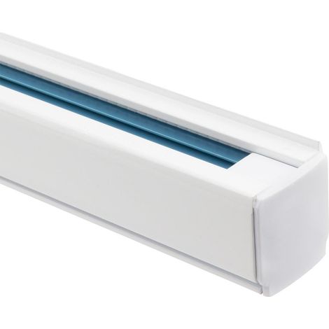 Carril Trifásico Aluminio para Focos LED 2 Metros Blanco