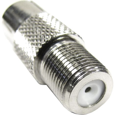 BeMatik - connecteur F femelle de connecteur d"antenne coaxial mâle (1/2)
