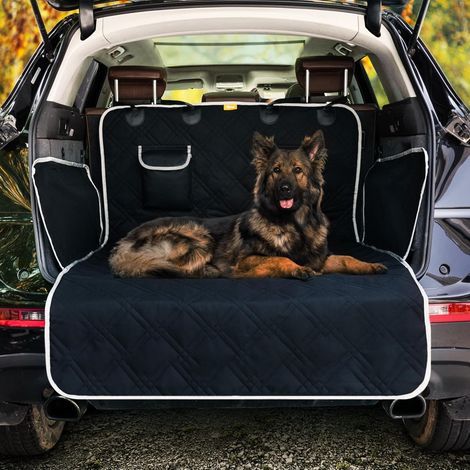 universelle Kofferraumabdeckung, Seitenschutz, strapazierfähige Hundematte, Schwarz, für verschiedene Fahrzeuge (1/5)