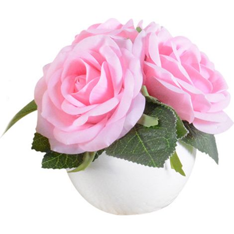 Rose artificielle lumière LED alimentée par batterie fleur nuit lampe florale pour la décoration de la chambre Rose (1/5)