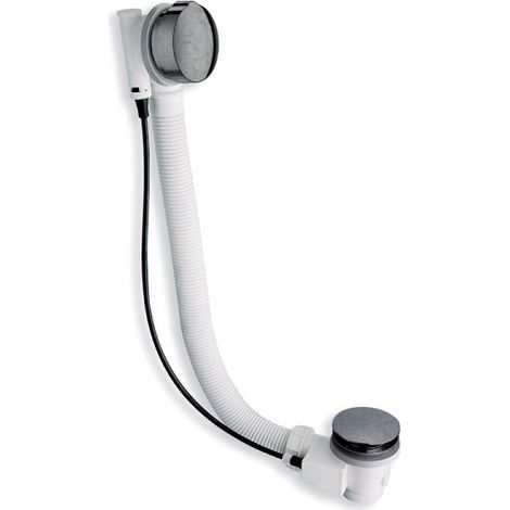 Vidage baignoire automatique à cable 80 cm avec siphon orientable - CRISTINA ONDYNA VB41777