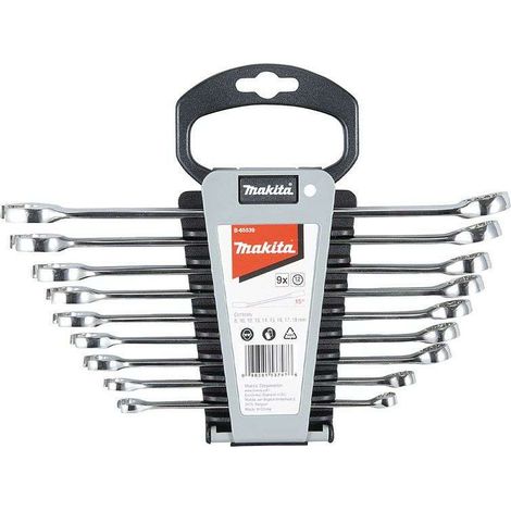 Jeu de clés mixtes Makita, 9 pièces, 8 - 18 mm (B-65539) (1/2)