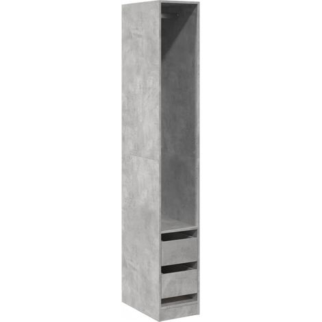 Maison Exclusive - Armadio Grigio Cemento 30x50x200 cm in Legno Multistrato