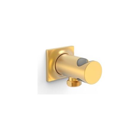 Support fixe avec arrivée d’eau pour douchette Or Mat 24K - TRES 22118201OM