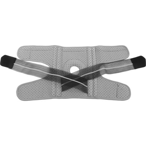 Protège-genoux respirant confortable gris, coupe 3D ergonomique, genouillères ajustables pour adulte, protection sportive régulable. (1/5)