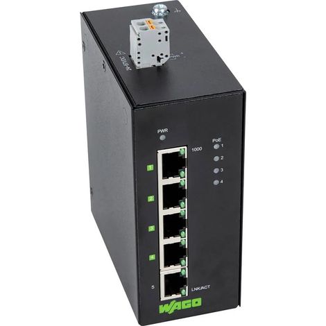 [GEBRAUCHT] B-Ware Wago Netzwerk Switch Verteiler 8521411000001 5 Gigabit Ports 4 Po E Geräte
