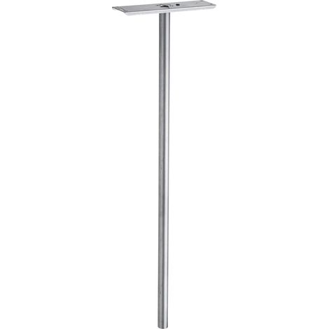 Decayeux – Piquet de fixation pour boîte aux lettres – Hauteur 1,10 m – Acier galvanisé – Diamètre 45 mm – Platine amovible pour installation rapide