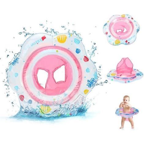 Bouée Piscine, Bébé Siège De Piscine, Bouée pour Bebe Anneau de Natation pour Bebe, Bague De Natation Flottante, 6-36 Mois (rose) (1/4)