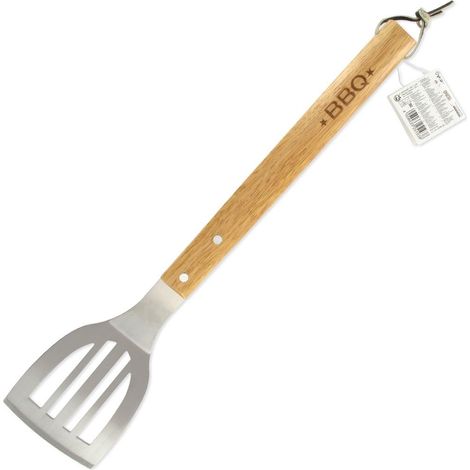 Pelle à Barbecue Ajourée et à Plancha INOX et Bois 42,5 cm (1/5)