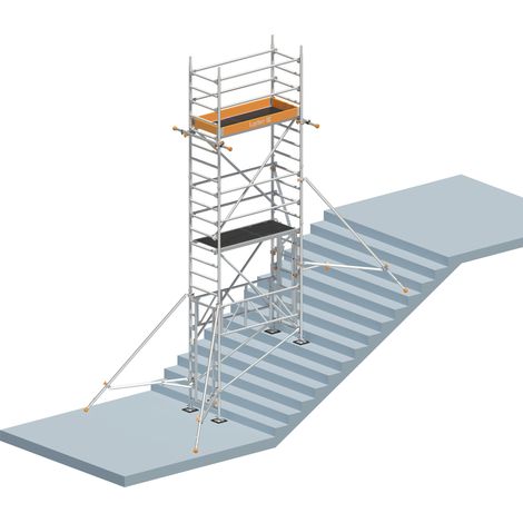 Layher Treppen-Kit für Fahrgerüst Uni Leicht mit 2 Durchgängen 7,03m AH (1/5)