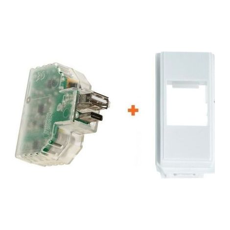 Fanton caricatore USB A+C incasso compatibile Bticino Matix - 82893-BM