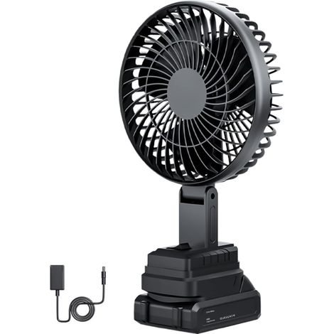 Ventilateur de Camping,Ventilateur de Bureau à Piles Souffleur d'Air Sans Fil pour Golf Plage Navigation Tente Pêche Maison Voyage Camping-car Plein Air (1/5)