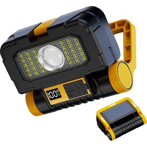 Lampe de Travail Portable - Luminaire Solaire Rechargeable - Lumière (1/5)