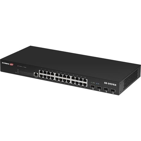 EDiMAX Switch Intelligente 28 Porte Gigabit 4 Porte SFP+ 10GbE GS-5424LX (1/4)