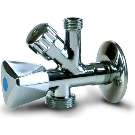 Anzapack 852078W - Chiave a squadra, rubinetto per lavatrice 1/2" x 3/4" x 3/8"