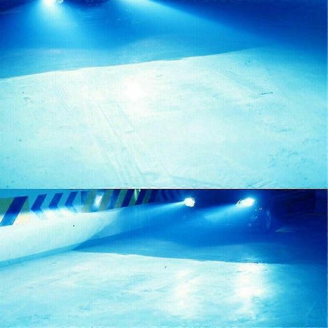 Kit de bombillas LED para faros delanteros Super Bright H8 H9 H11, luz de cruce/carretera, 8000 lm, 8000 K, azul hielo, 80 W, SZRH A-GB