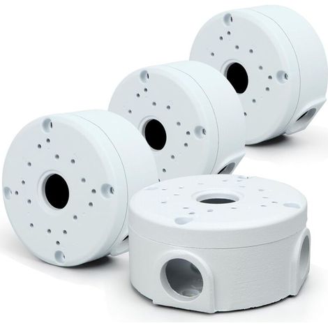 4-teilige Anschlussdose für Außenkameras, universelle Anschlussdose für Sicherheitskameras, Montagebox für Sicherheitskameras, kompatibel mit Dome-Kameras