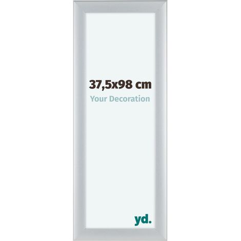 yd. - Cadre photo 37.5x98 - Argent Mat - MDF - Como (1/5)