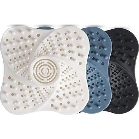 Bouchon de Baignoire - Haute Qualité - Silicone - Étanche - Ventouse - 3pcs (1/4)