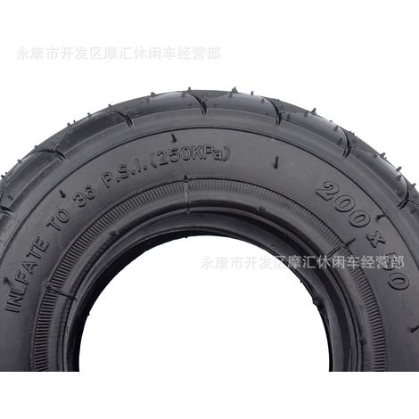 Mini motorcycle/scooter accessories, Dolphin 200 x 50, airless solid foam-filled tires (8 x 2) (1/4)