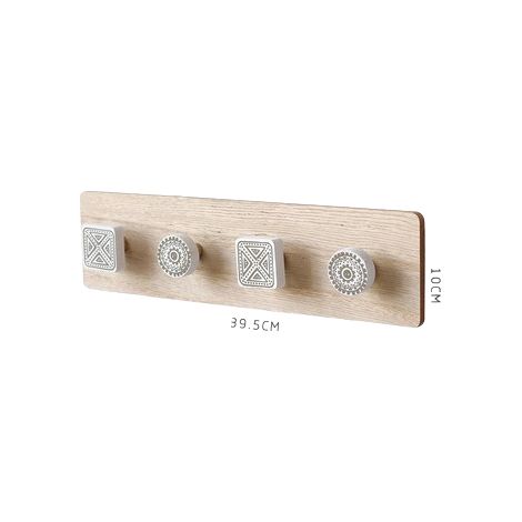 4010cm Patères nordiques minimalistes modernes en bois Creative crochet porte-manteau de manteau mural Décorations murales d'entrée