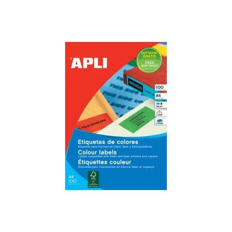 SP-12991 Amarillo Etiqueta para impresora autoadhesiva
