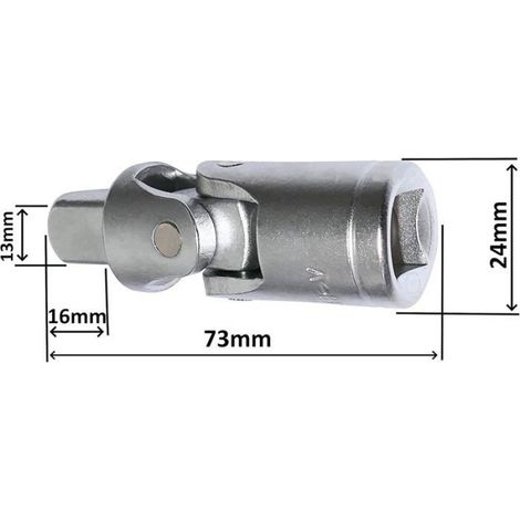 Cardan 1/2 - Adaptateur d'angle droit pour clé à cliquet et douilles - 1 pièce (1/5)