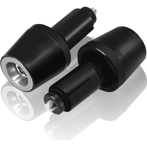 Universal Lenkergriffe Für Motorräder 22 Mm Kappen Lenkerendenstopfen Gleitstücke Für Panigale 899 959 1199 1199S 1299 Für PANIGALE V2 V4 S Kollisionsschutz(Silber) (1/2)
