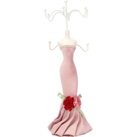 Présentoir à colliers, présentoir à bijoux en forme de mannequin, support de rangement pour boucles d'oreilles, étagère de rangement (1/5)