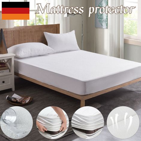 Protege Matelas - Imperméable - Lavable En Machine - Pour Incontinence Et Transpiration - Taille Lit 160x200 Cm - 1 Pièce (1/5)