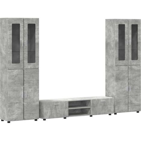 Maison Exclusive - Conjunto de mueble de TV con cajón FLORIN 3 pc (1/5)