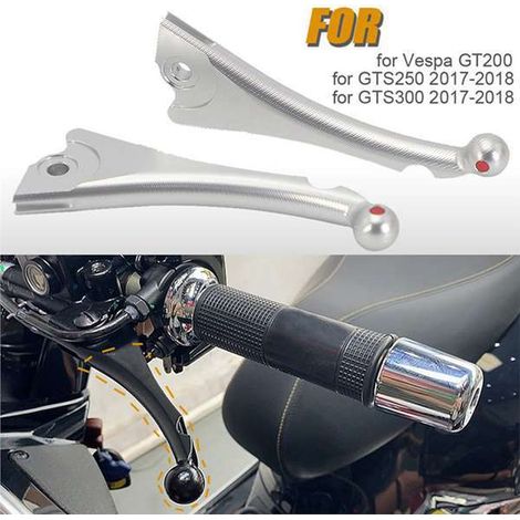1 pair of clutch and brake levers suitable for 17-21 Vespa GT 200 GTS 250 300