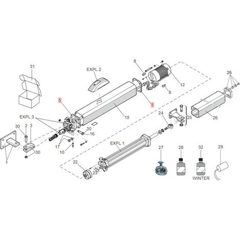 FAAC 70991015 Guarnizione Serbatoio 84,7×84,7 Per Attuatore 400 402 422 Ricambio (1/3)