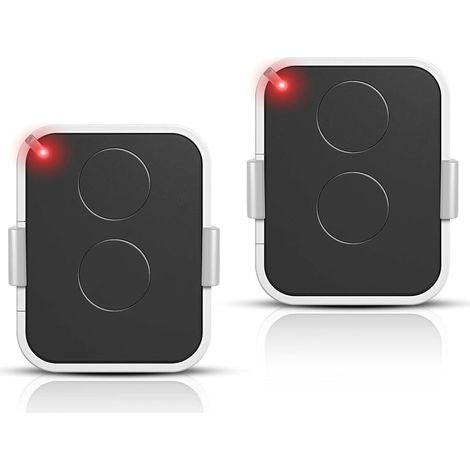 Lot de 2 Télécommande Compatible Nice Era ONE2/ON2E/ON4E/ON1E,433,92 MHz Télécommande Porte de Garage,Rolling Code,2 Canaux(Blanc) (1/5)
