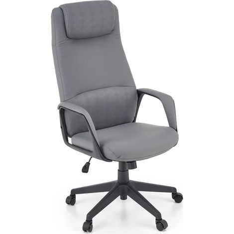 Silla de oficina Houston 1898, Gris, 116x66x73cm, Con ruedas, Con reposabrazos, Mecanismo de la silla: Varios bloques