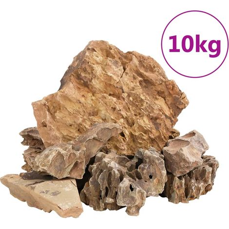 Pierres du dragon 10 kg marron 5-30 cm CFW84473 (1/5)