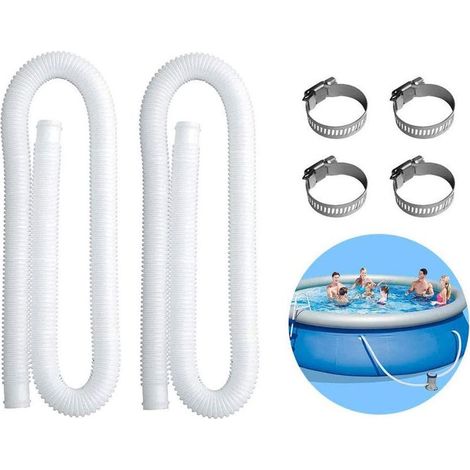 Tuyau Intex De Remplacement De Tuyau De Piscine à Source Chaude Gonflable Pour Pompe De Piscine 300/330/530/1000 Gallons (lot de 2)