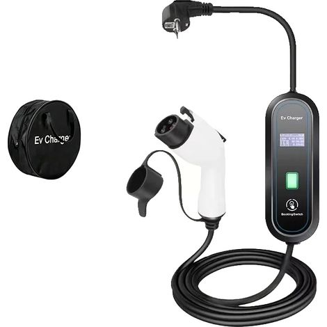 Chargeur EV Portable, Options de Courant Réglables, Écran LCD Convivial, 3.5KW16A Type1 (1/2)