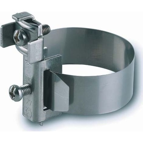 Abrazadera de puesta a tierra obo-bettermann 927 1 acero inoxidable 3/8 a 1 1/2 pulgadas