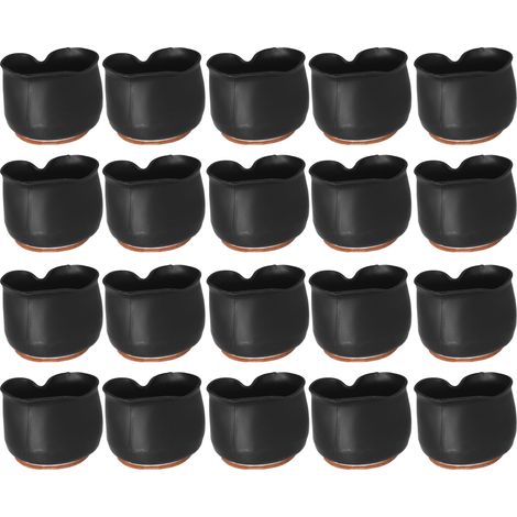 20 Coussins de Protection Pieds de Chaise en Silicone Antidérapants Résistants à l'Usure, Élastiques et Durables, Housses pour Pieds de Meubles (Lot de 20) (1/5)